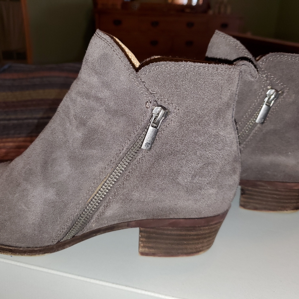 Lucky Brand Grey Suede Bootie